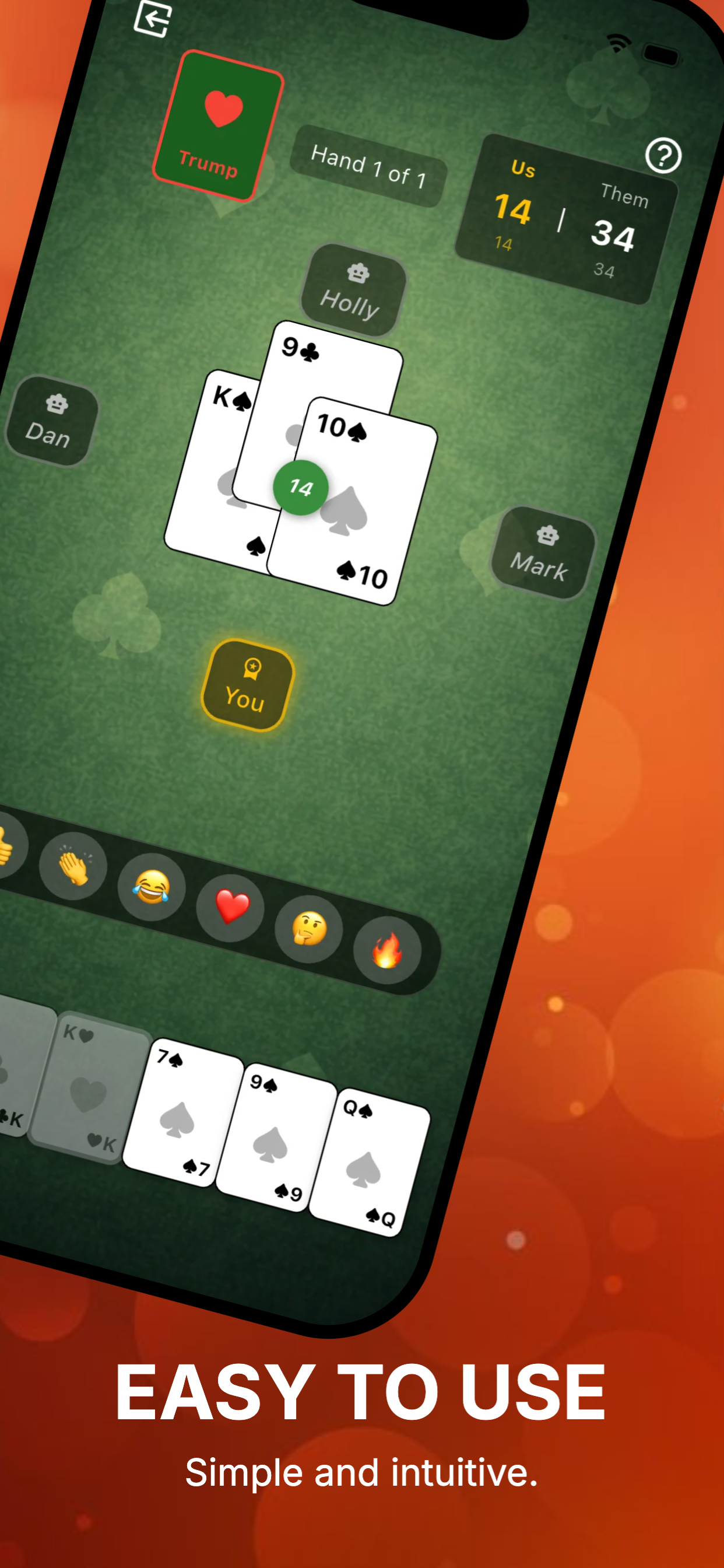 Easy to use gameplay