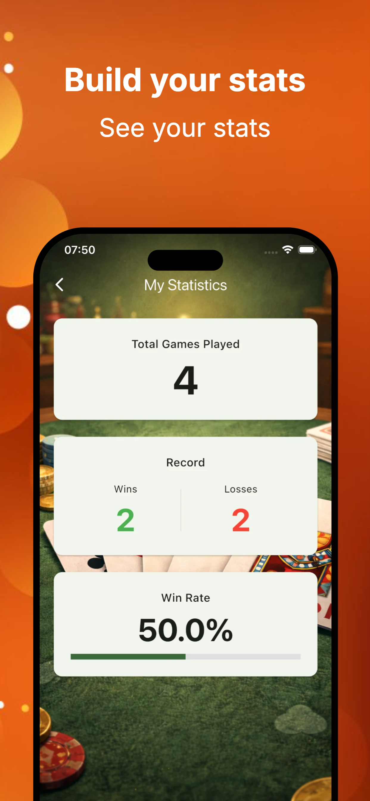 Track your statistics